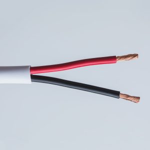 2 Core – 12 gauge (3.3mm) Speaker Cable White