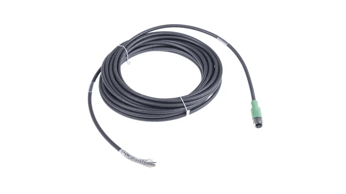 Phoenix Contact Straight Female 8 way M12 to Sensor Actuator Cable, 10m - front view
