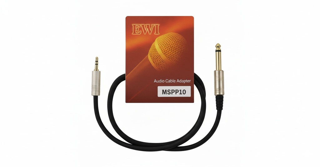 EWI-MSPP06 – 3.5mm TRS to 6.35mm TS Mono Audio Cable (6ft)