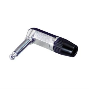 Rean Right Angle Jack Plug Mono 6.35mm