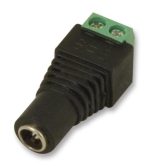 Connector Adapter, DC Power - 2.1mm, Socket Terminal Block, 2 Ways