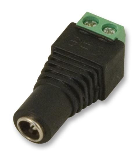 Connector Adapter, DC Power - 2.1mm, Socket Terminal Block, 2 Ways