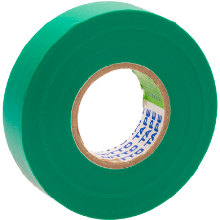 Nitto Insulation Tape 20m x 19mm - Green Single Roll - front view