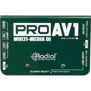 RADIAL PROAV1 - PASSIVE 1 CHANNEL MULTIMEDIA DI