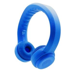 Blue - PROMATE Made For Kids Flex-Foam Wireless Stereo Headphones.