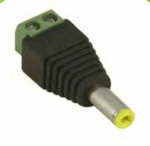 DC Power Connector, 2.5x5.5mm  Plug, Cable Mount, Screw