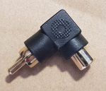 RCA Adapter 90 Degree RCA Gold