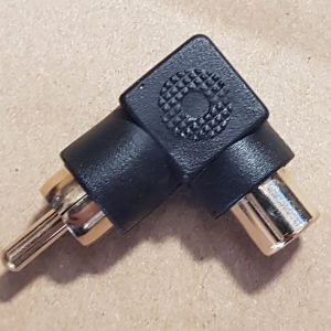 RCA Adapter 90 Degree RCA Gold