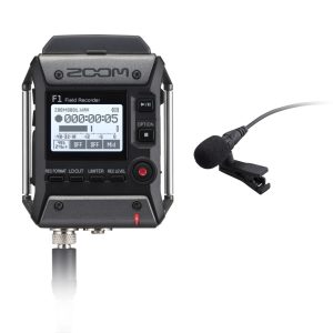 Zoom F1 Field Recorder with Lavalier Microphone