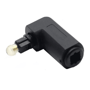 Toslink 90 Degree Optical Adaptor Rotate 360 degrees