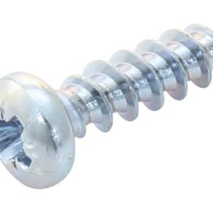 Thread Forming Screw , M3, 10 mm, Zinc, Steel, Pan Head Pozidriv