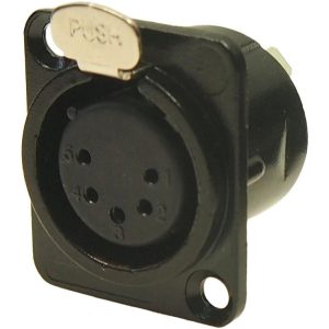 XLR Connector 5 Pin Panel Mount FEMALE