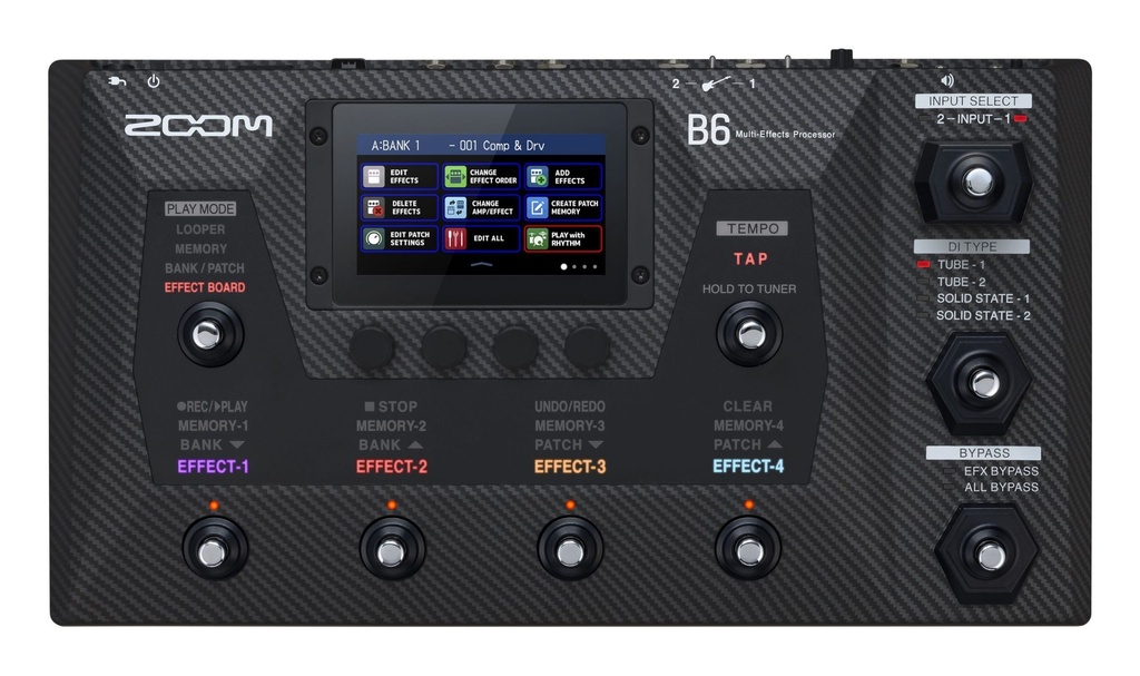Zoom B6 Multi-Effects Processor for Electric Bass