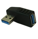 Left Angle USB Female to USB Male Adapter