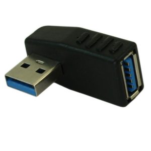 Left Angle USB Female to USB Male Adapter
