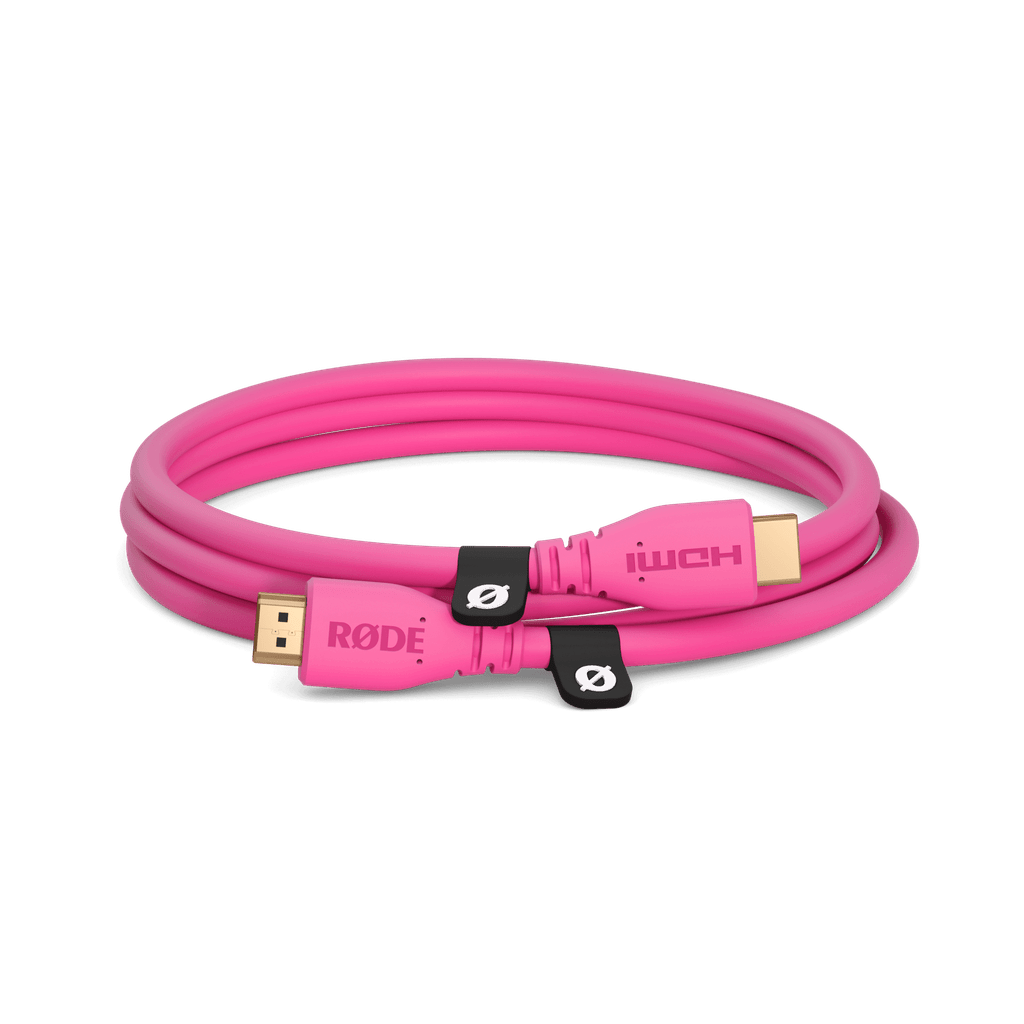 RODE Hdmicable3M-P - Pink - 3M 2.0 Premium High Speed Hdmi Cable With Ethernet - front view