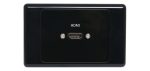HDMI Single Black Wallplate Dual Cover With Flyleads