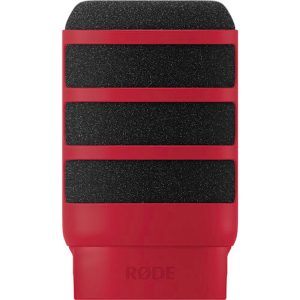 RODE Ws14 - Red - Deluxe Pop Filter For Podmic Podmic Usb - front view