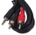 AV02560 LEAD, 3.5MM S JACK-2XM PHONO, 5M