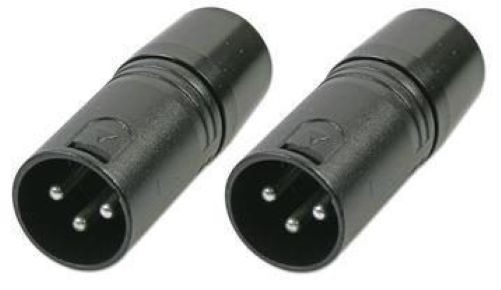 3 Pin XLR DMX Terminator, Plug 2 PACK - front view
