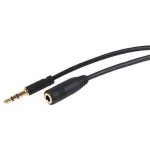 TRS 3.5mm Stereo Phone Plug Extension Lead 305mm - front view