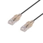 DYNAMIX 1m Cat6A 10G Black Ultra-Slim Component Level UTP