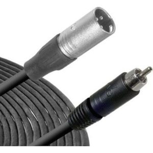 Hosa XRM-103 RCA Male to 3-Pin XLR Male Audio Cable 3ft