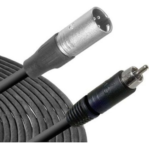 Hosa XRM-103 RCA Male to 3-Pin XLR Male Audio Cable 3ft