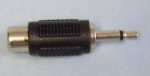 3.5mm TS Jack to RCA Adaptor Plug - front view