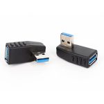 Right Angle USB Female to USB Male Adapter