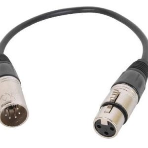 DMX Adapter Cable 5 Pin M to 3 Pin F