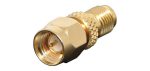SMA Male To RP-SMA (Reverse) Female Adapter - front view