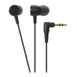Audio Technica ATH-CKL220IS In-Ear Headphones and Control for iPhone (Black) - front view