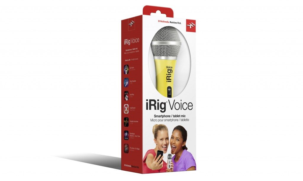 Yellow iRig Voice Handheld microphones for smartphone and tablets IP-IRIG-MICVOCY-IN
