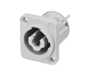 powerCON chassis connector, power-out, grey