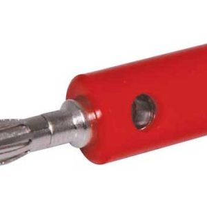 Red Cross Hole Banana Plug