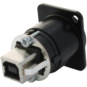 NAUSB-W-B USB Adapter Panel Conector Black