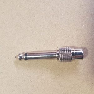 Maximum RCA to jack adapter, nickel metal