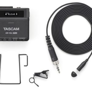 TASCAM DR-10L Pro Field Recorder and Lavalier Microphone