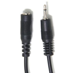 3.5mm TS Mono Jack to 3.5mm TS Mono Socket 2m