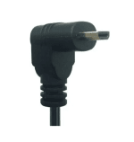 Micro HDMI Down Angle to HDMI Socket - front view