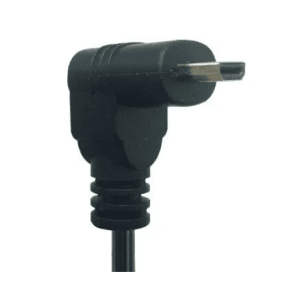 Micro HDMI Down Angle to HDMI Socket - front view