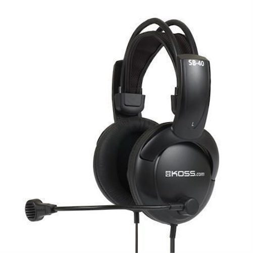 SB40 Full Size Comm Headphones with Noise Cancelling Microphone