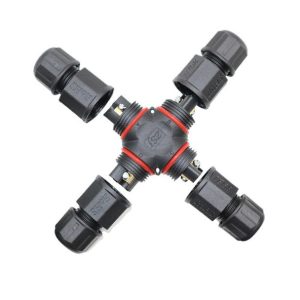 IP68 Waterproof Connector 3 Pin Cross Shape
