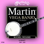 Martin V700 Vega Banjo Strings - 5 String Set, Light 9-20, Nickel Wound