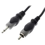 RCA to 3.5mm Mono Jack Cable 6ft 1.8m - front view