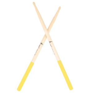 1 Pair 5A Maple Drumsticks Professional Yellow Grip