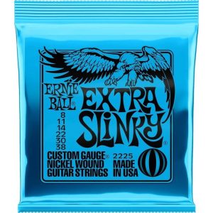 Extra Slinky Nickel Wound Electric Guitar Strings - 8-38 Gauge