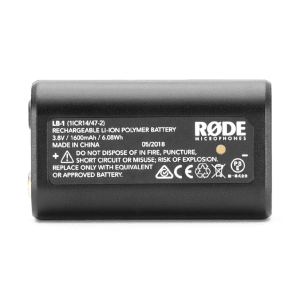 RODE Lb-1 Lb1 Lithium Ion Rechargeable Battery. 1600Mah. - front view