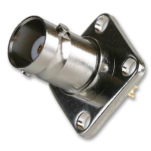 BNC Coaxial Straight Bulkhead Jack 50 Ohm Brass Connector